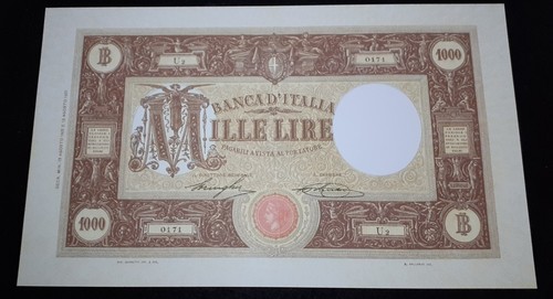 Banconota 1000 lire grande - lire, m