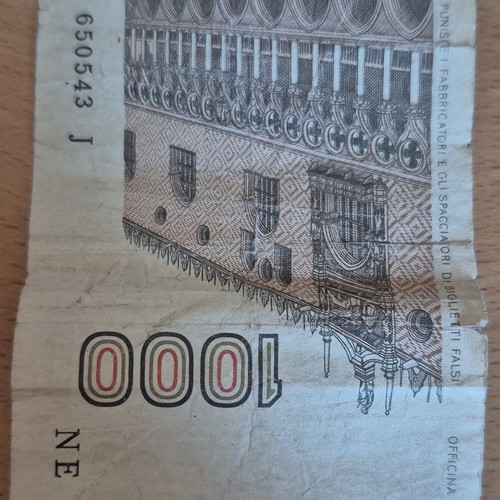 Banconota italia 1000 - banconota,