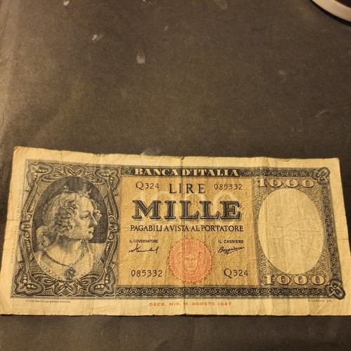 Banconota 1000 lire - 1000, italia