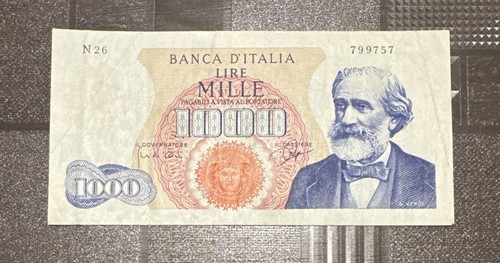 Banconota 1000 lire verdi - banconota,
