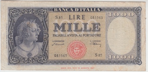 Banconota 1000 mille lire tipo - banconota,
