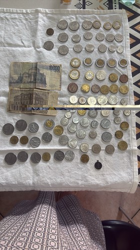 Lotto monete banconote - e,