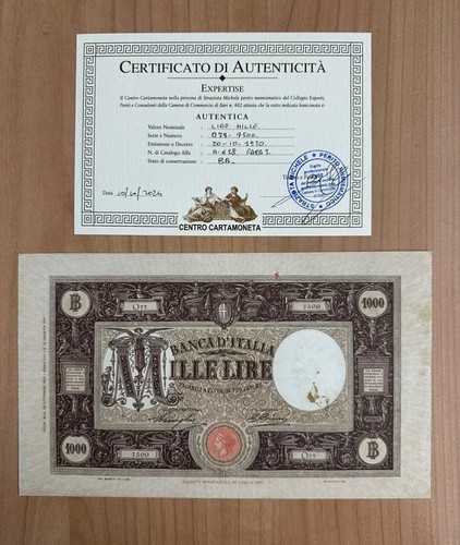 Banconota 1000 lire regno - banconota,