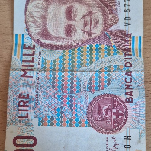 Banca italia 1000 lire - banca,