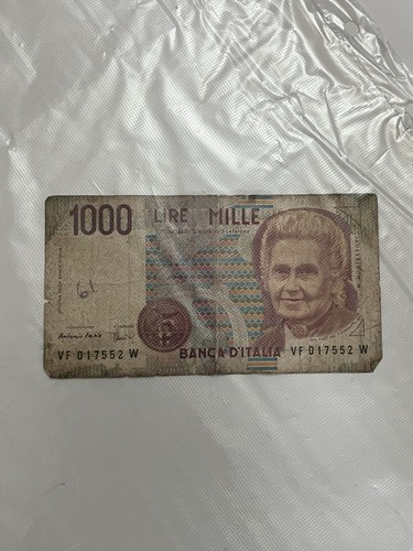 Banconota 1000 lire montessori - 1000,