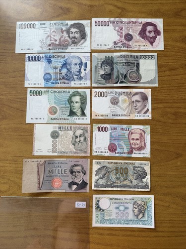 Lotto banconote lire 100000 - banconote,