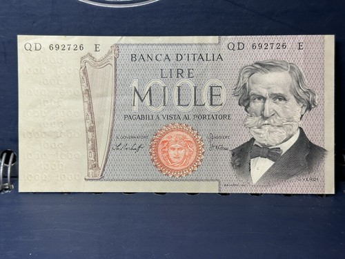Banconota 1000 lire verdi - lire,