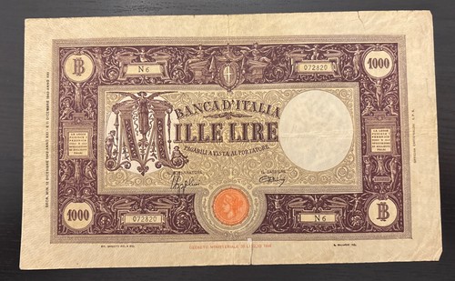 Banconota 1000 lire - banconota, da