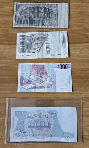 Lotto banconote 1000 lire - 1000,
